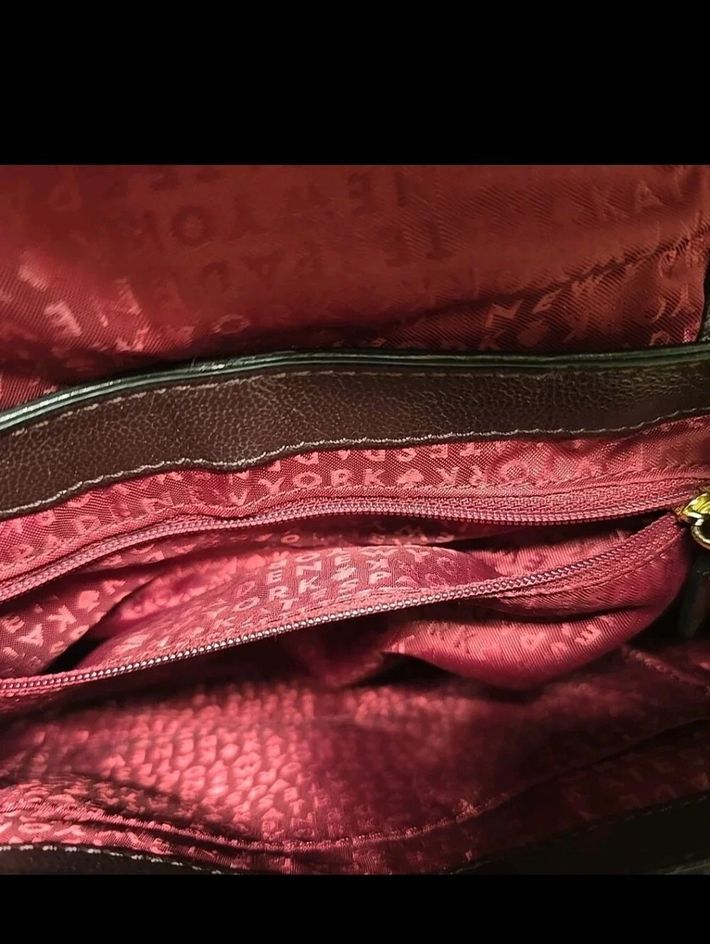 Kate Spade Rianne Signature Leather Suede Shoulder Bag Burgundy GREAT CONDITION